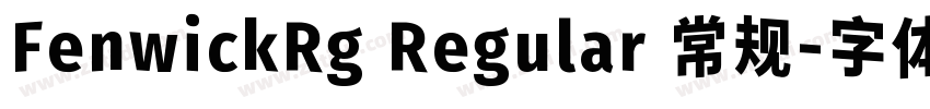 FenwickRg Regular 常规字体转换